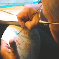 Peinture sur porcelaine