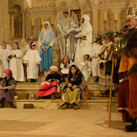 Crèche vivante de l'abbaye de Saint-Ferme