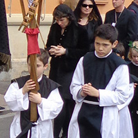 La Sanch, processions des pénitents du Vendredi Saint en Roussillon