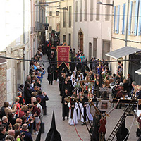 La Sanch, processions des pénitents du Vendredi Saint en Roussillon