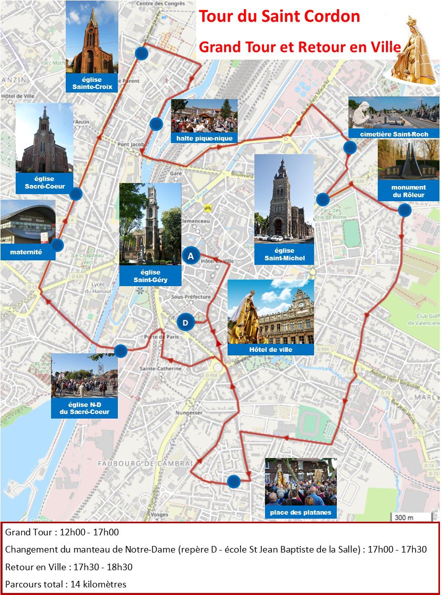 Tour du Saint-Cordon : itinéraire du "Grand Tour en ville"