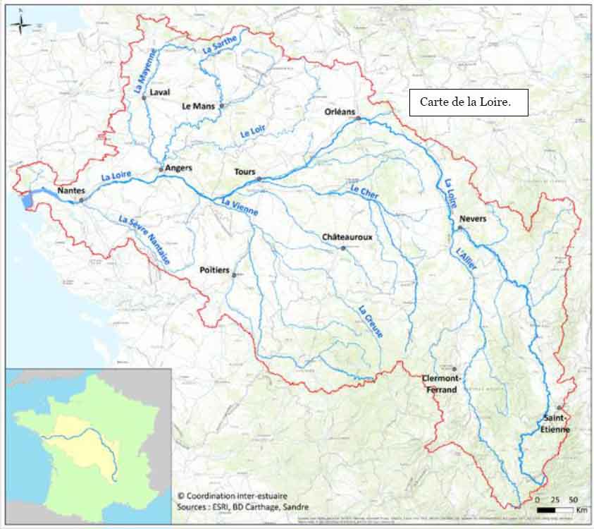 Carte de la Loire